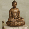 India religious zen custom material and size bronze golden sitting buddha statue